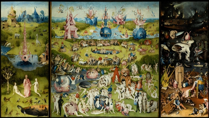 Eser ismi : The_Garden_of_earthly_delights , araştırmak isteyen araştırabilir.