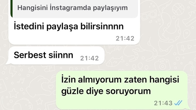 Sevgilim kıskandını beli etmek istemiyor?
