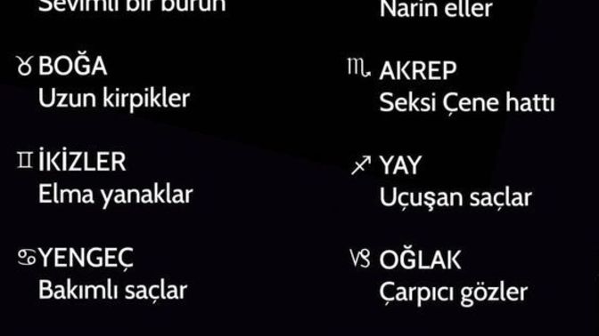 Burçların ilgi çekici özellikleri nelerdir?