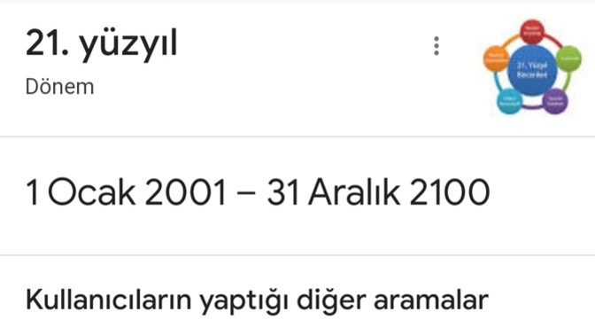 2000 yılında doğanlar 20. yüzyıl da doğduklarını biliyor mu?