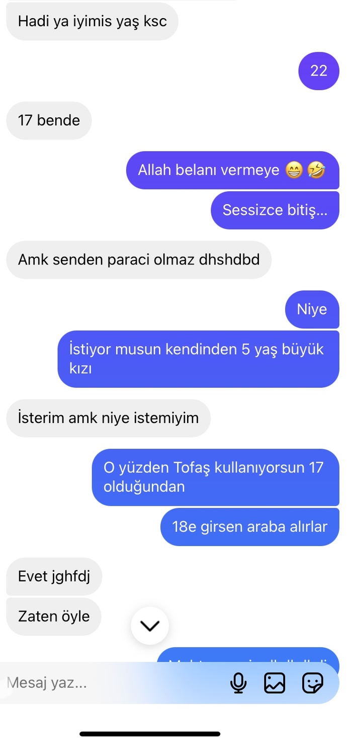 Olur mu bizden?