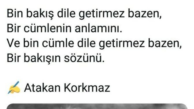 Bakışarak anlaştığın biri var mı?