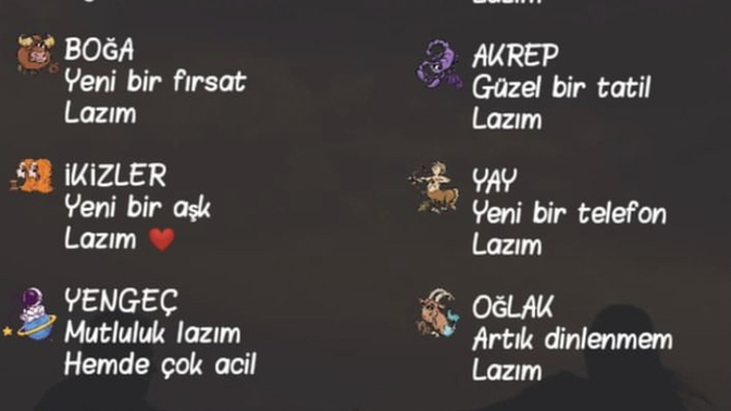 Burçlara şubat ayında ne lazım?