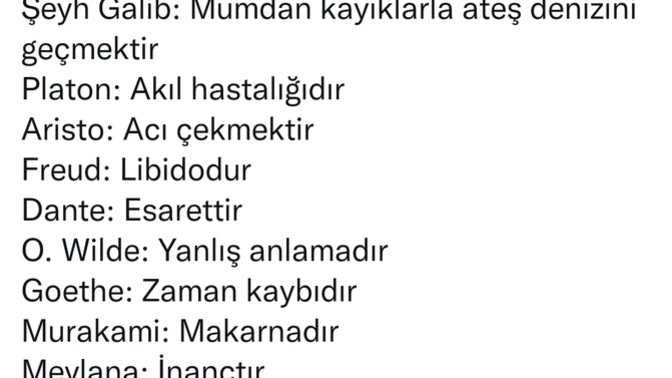 Sizce aşk nedir? Hangisi doğru söylüyor?