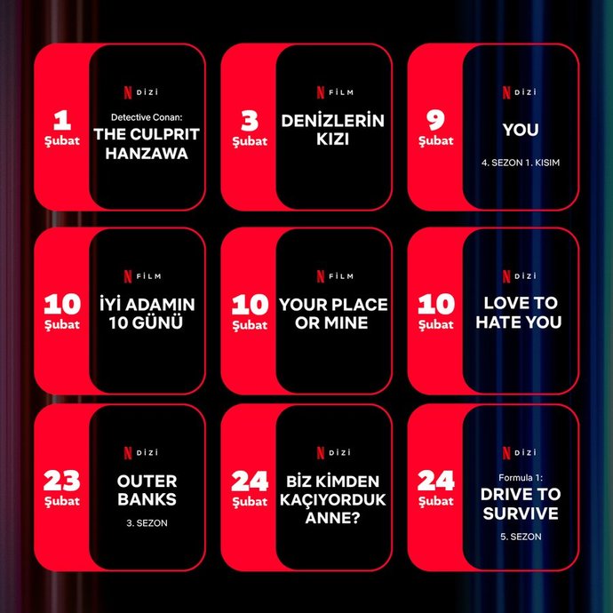 Netflix Şubat programı açıklandı! Beklediğiniz bir yapım var mı, hangisini izleyeceksiniz?