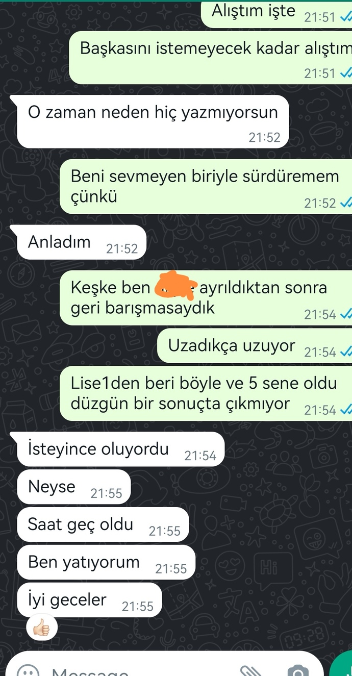 Sizce eski sevgilimle konuşmayı kesmeli miyim?