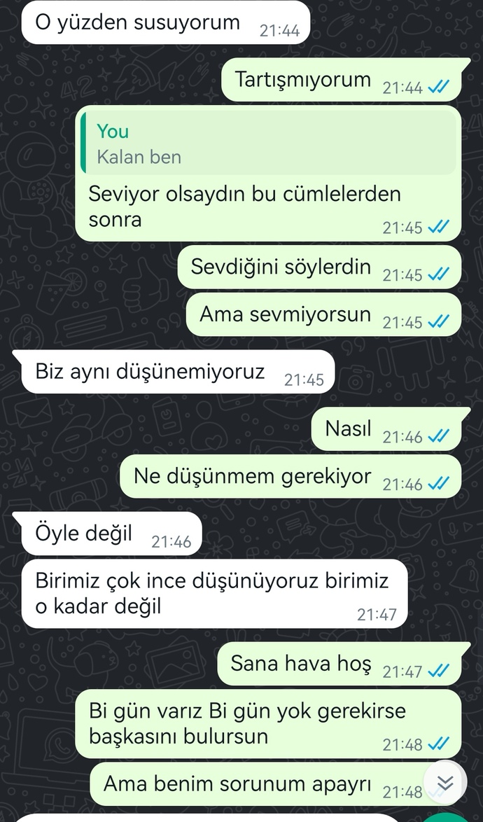Sizce eski sevgilimle konuşmayı kesmeli miyim?