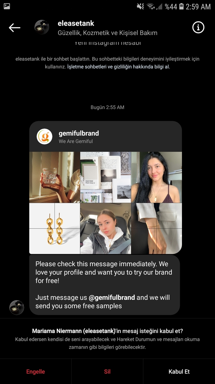 Instagramdan fake hesaplar üzerinden sürekli yabancı takı hesapları gönderiliyor?