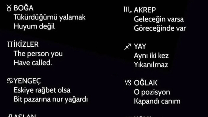 Tekrar deneyelim diye eski sevgiliye burçların cevapları nedir?