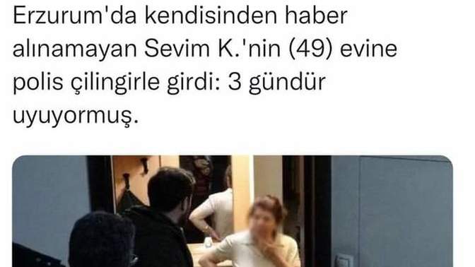 Haber alınamayan kadının evine polis girdi: 3 gündür uyuyormuş! Senin uyku rekorun kaç saat?