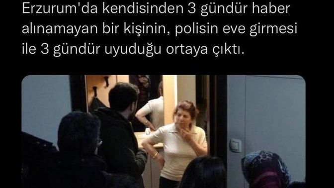 Erzurum'da kendisinden haber alınamayan kişinin 3 gündür uyuduğu ortaya çıktı! Siz en fazla kaç saat uyuyabilirsiniz?