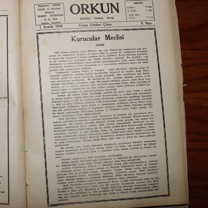 Nihal Atsız Beğin M Kemal ve cumhuriyet karşıtı olması mı?