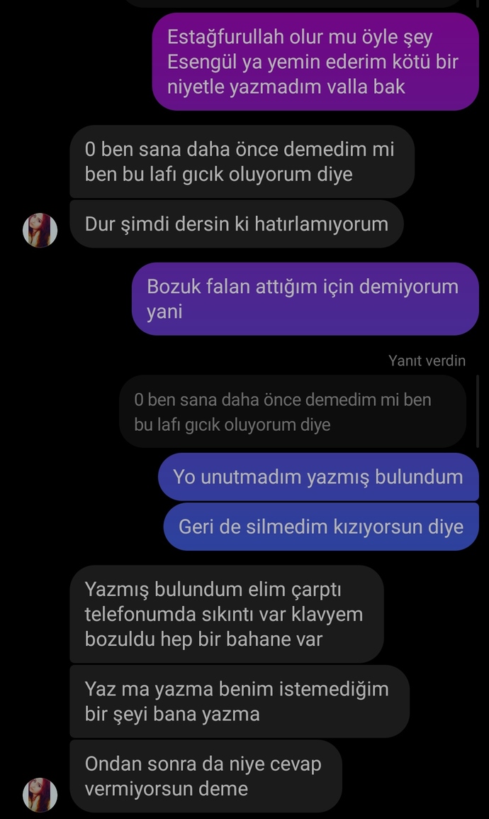 Derdini sorduğunuz kişi agresif tavırlar içinde olsa ne hissedersiniz?