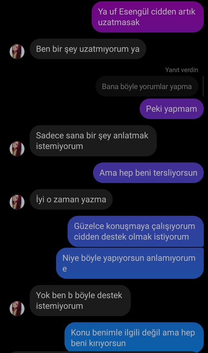 Derdini sorduğunuz kişi agresif tavırlar içinde olsa ne hissedersiniz?