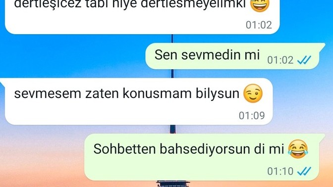 Bana karşı ilgisi var mı?