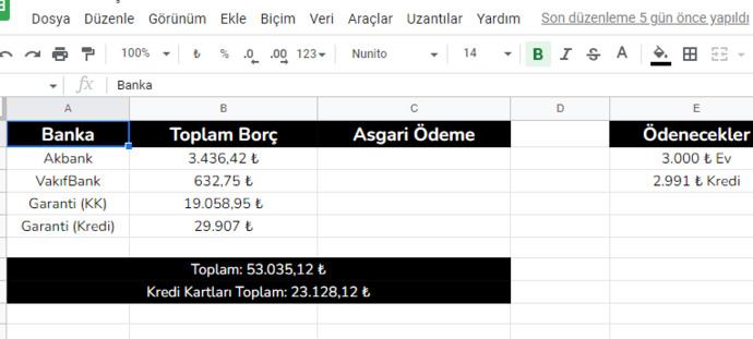 Hadi borçları kapıştıralım, toplam ne kadar borcunuz var?