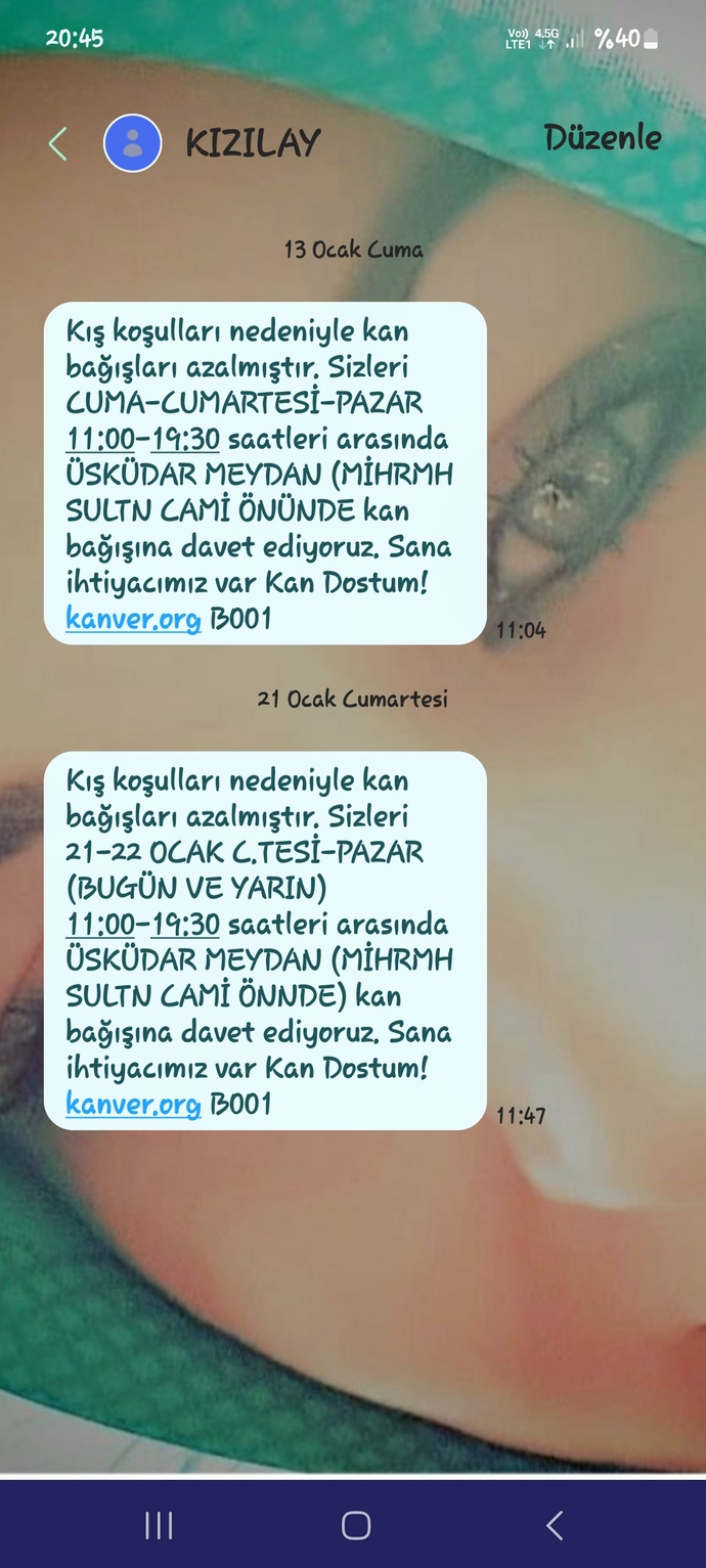 En son ne zaman kan bağışı yaptınız?