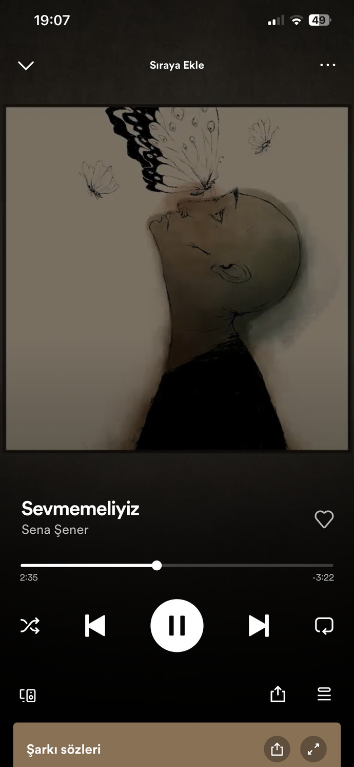 Bu sıralar en çok hangi şarkıyı dinliyorsunuz?