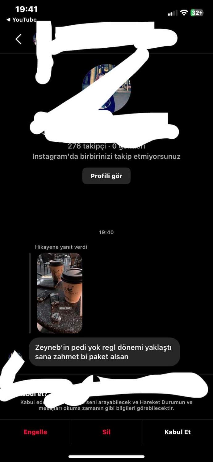 Başkasından ped istemek ayıp mı sizce?