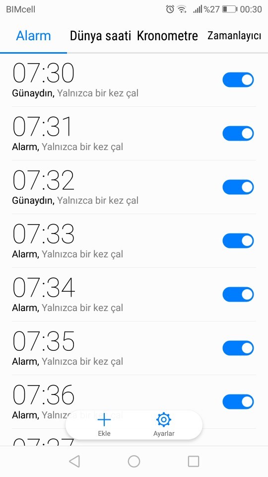 Sabah uyanabilmek için kaç tane alarm kuruyorsunuz?