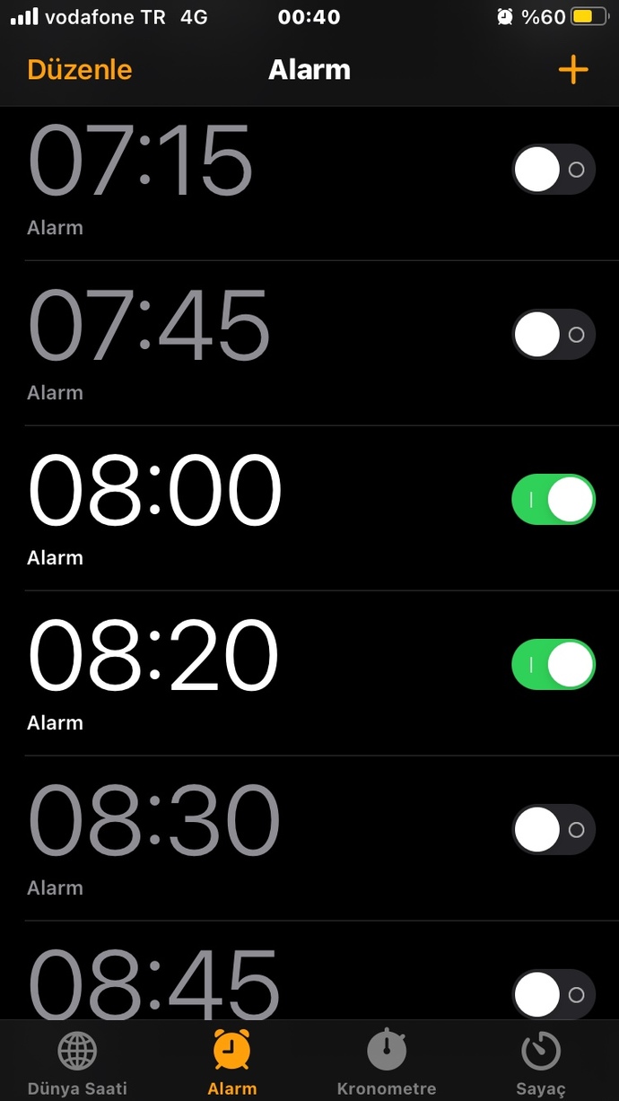Sabah uyanabilmek için kaç tane alarm kuruyorsunuz?