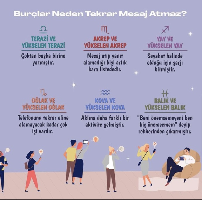 Burçlar neden tekrar mesaj atmaz?