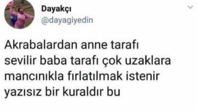 Sülalede en çok baba tarafını mı anne tarafını mı seviyorsun?