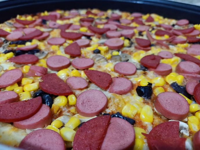 Akşam Kendime Pizza Yaptım. Nasıl Görünüyor?