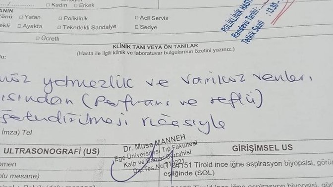 Ege Üniversitesi Tıp Fakültesi bir hastaya 3 Eylül 2024 tarihine ultrason randevusu vermiş sağlık sistemimiz çöktümü sizce?