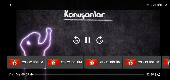 Konuşanlar programının bir bölümü kaç dakika sürüyor?