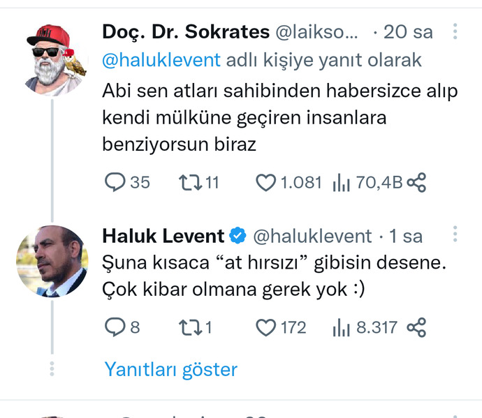 Bilecikin Avrupai başkan vekilinin ilgi görmesi Haluk Leventi sitem ettirdi. Katılıyor musun?