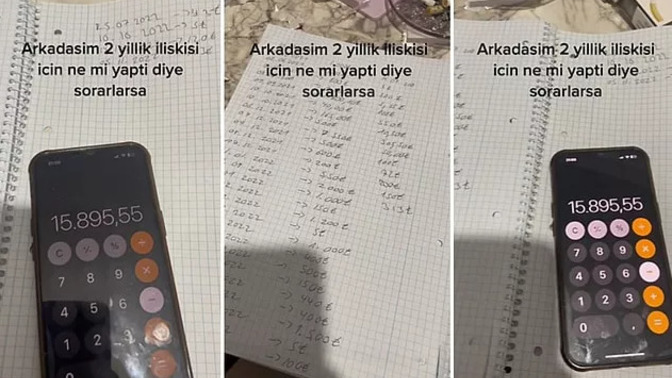 2 yılda sevgilisine 16 bin lira harcamış! Sevgiliye harcanan para sorgulanmaz mı?