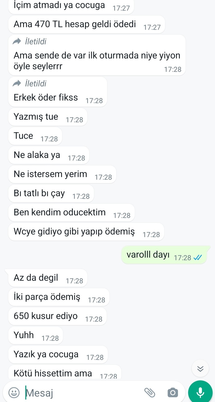 Hesap ödetmek isteyen kız 😤?