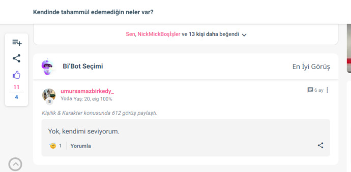 BiBot bana aşık mı sizce 🤔?