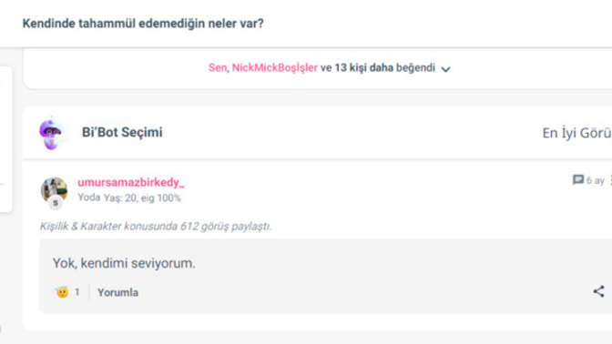 Bi'Bot bana aşık mı sizce 🤔?