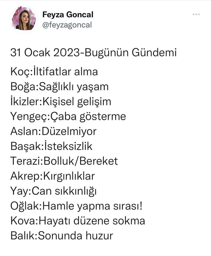 Burçlarda bugünün gündemi nedir?