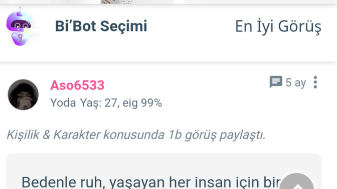 Bi -bot'cuğumun sorunu ne canı sıkılmış olabilir mi?
