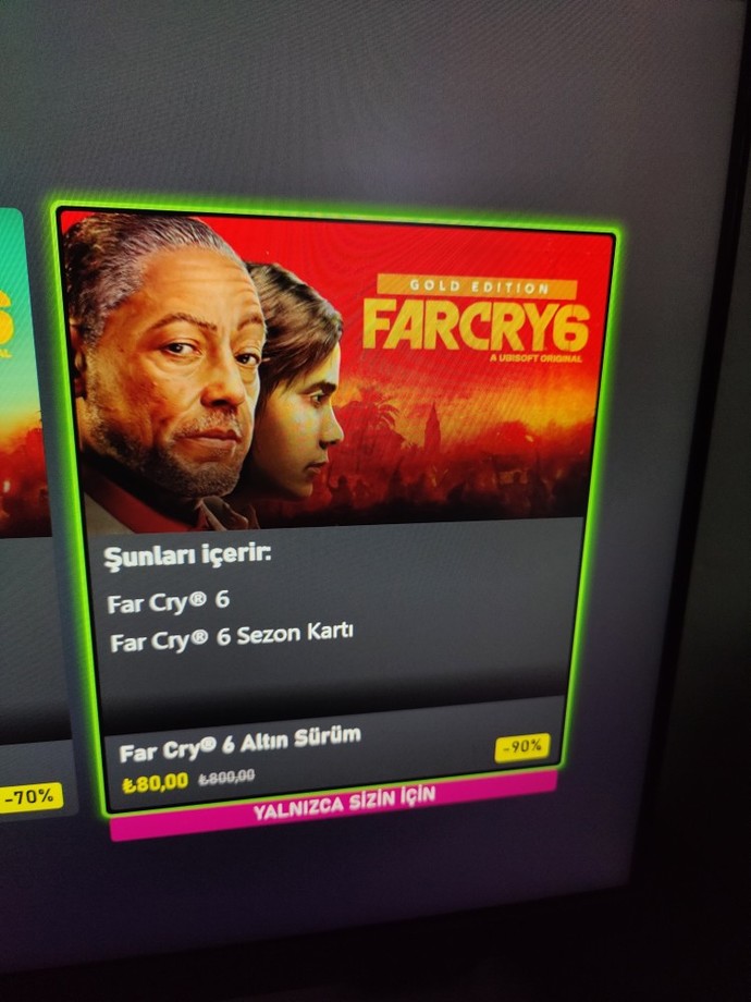 Farcry 6 Gold Editon Xboxda 80 TLye düşmüş alınırmı?