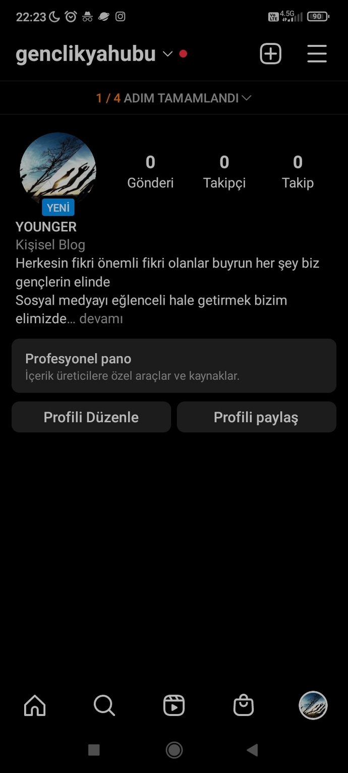 Yeni blog hesabı için fikriniz nedir?