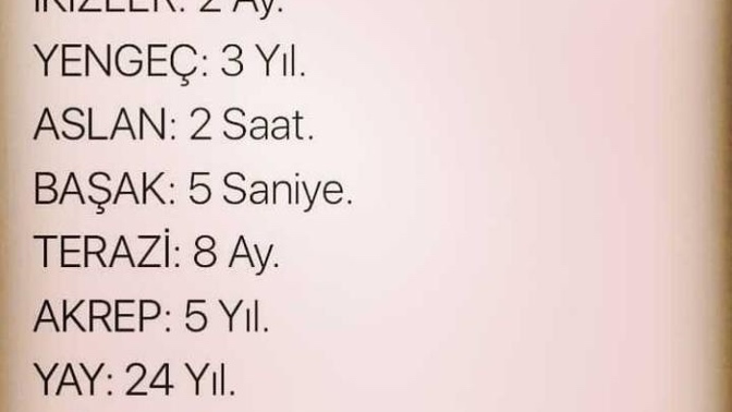 Burcunuza göre aşk hayatınız ne kadar sürüyor?