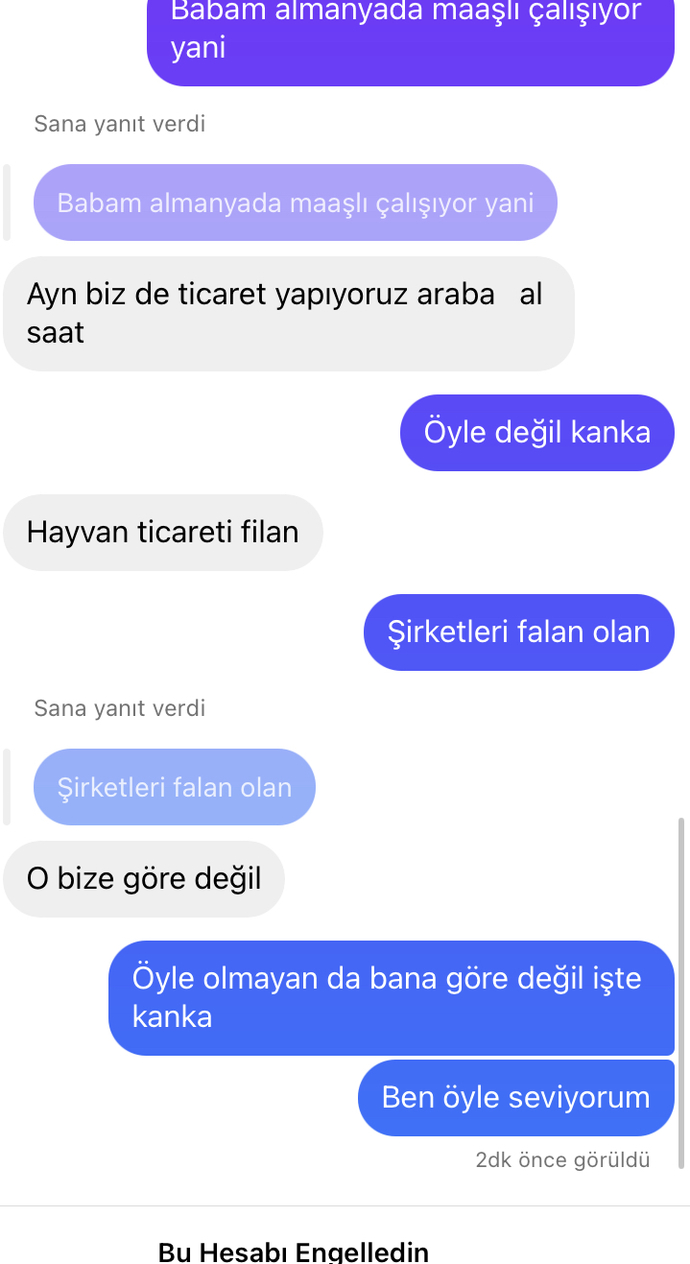 Çocuğa böyle yazıp engellemekle iyi mi ettim?
