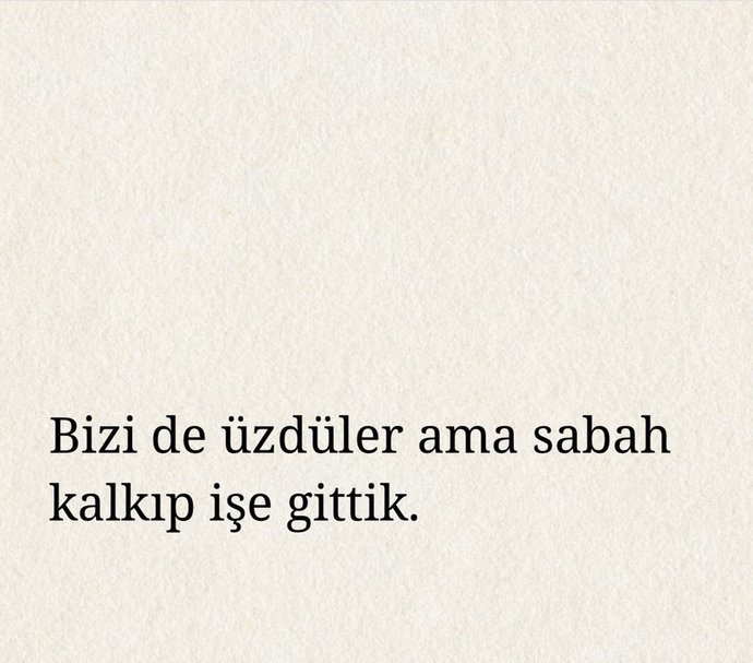 Günaydıınn. Sabah sabah hava soğuk diye yataktan çıkamadım. Siz ne durumdasınız?
