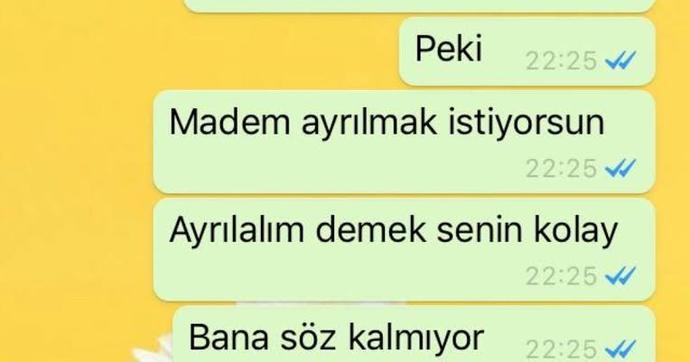 Sevgililer gününde ayrılıp ertesi gün şakaydı diyebilir misin?
