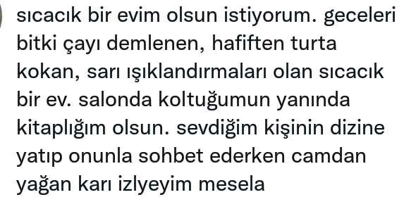 Hayali bile güzel değil mi?