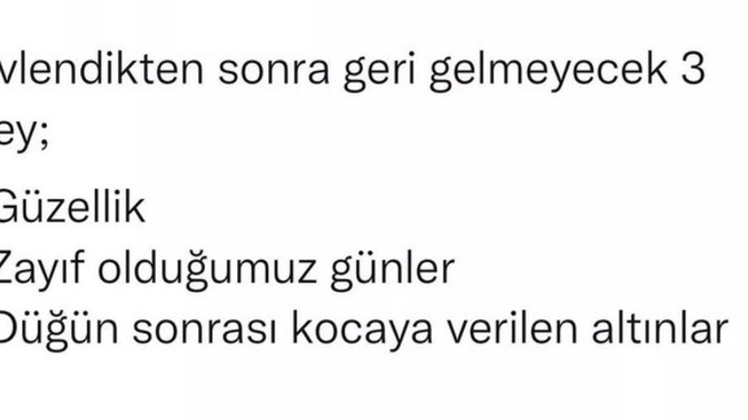 Evlendikten sonra geri gelmeyecek 3 şey nedir?