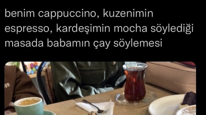 Yemekten sonra çay mı içersiniz kahve mi?