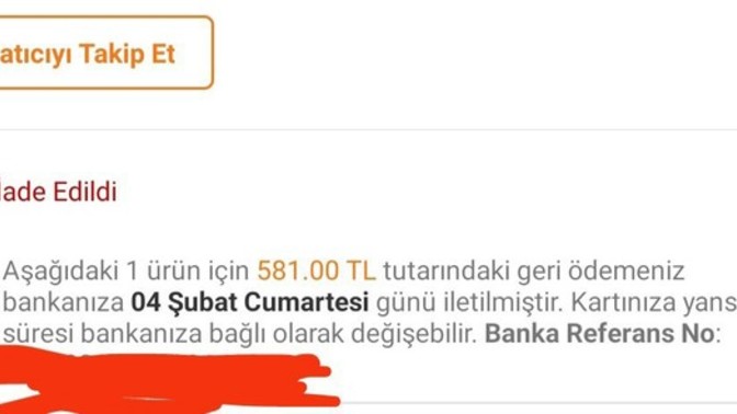 Trendyolldan ürün sipariş verdim sonradan vaktim olmadı alamadım sonradan bana?