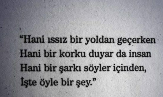 Seni en çok etkileyen şarkı sözü?