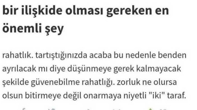 Bir ilişkide olması gereken 3 şey nedir?