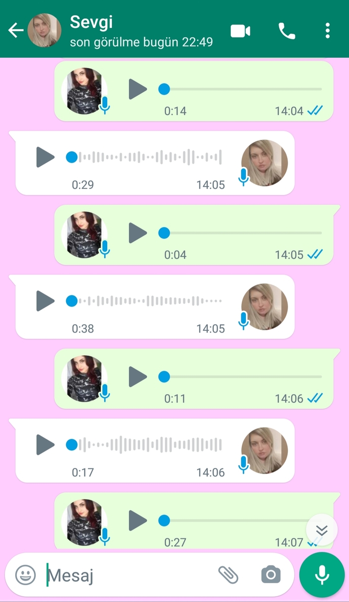 Sohbet ederken sesli mesaj özelliğini ne sıklıkla kullanırsınız?